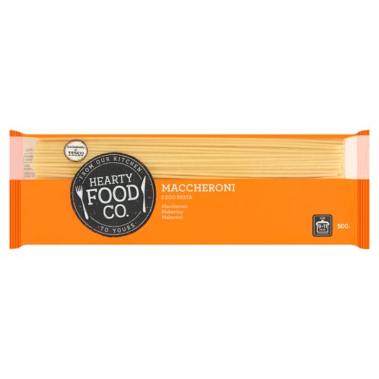 Hearty Food Co. makaróni 2 tojásos száraztészta 500 g