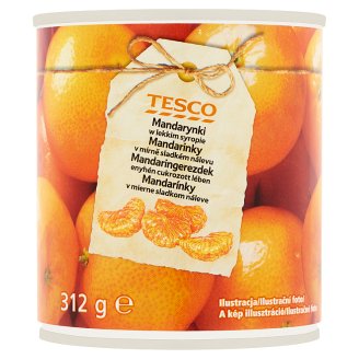 Tesco mandaringerezdek enyhén cukrozott lében 312 g