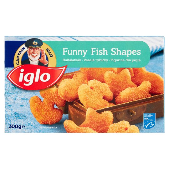 Iglo QuickFrozen Fish Shapes 300 g Tesco Online, Tesco From Home, Tesco Doboz