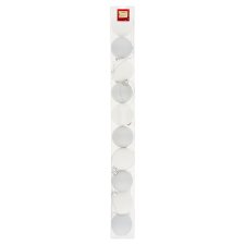 Tesco White Baubles 60 mm 10 pcs