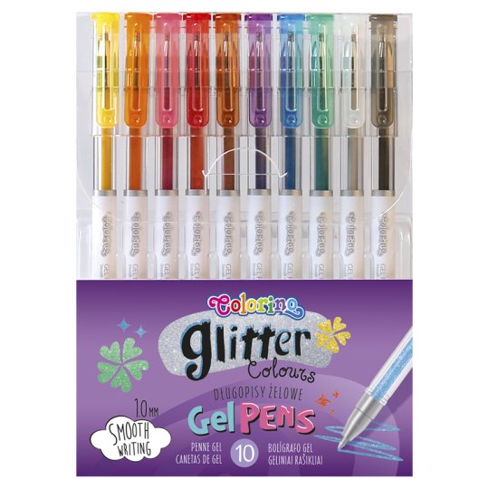 Colorino Glitter Colours csillámos zselés toll 10 db Tesco Online
