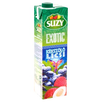 Suzy Exotic kékszőlő-licsi üdítőital cukorral és édesítőszerekkel 1 l