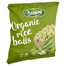 Biopont BIO gluténmentes rizsgolyó spenóttal és póréhagymával 60 g