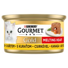 Gourmet Gold Melting Heart Wet Cat Food with Chicken 85 g