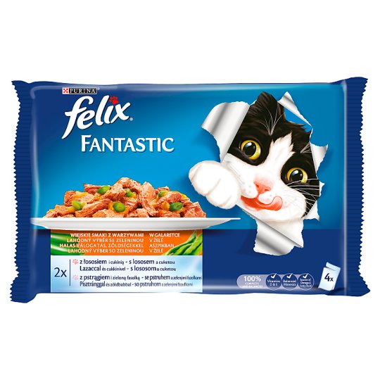 Felix Fantastic Halas Válogatás Zöldségekkel 4 x 100 g