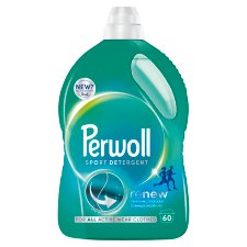 Perwoll Renew Sport Light Duty Detergent for Cleaning Synthetic Outdoor and Sportswear 60 Washes 3 l