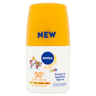 NIVEA SUN Protect & Sensitive gyermek golyós naptej FF50+ 50 ml