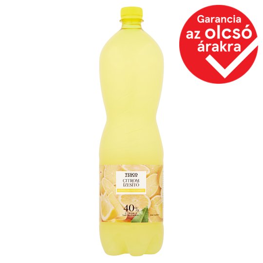 Tesco citrom ízesítő 40% citromlé tartalommal 1,5 l