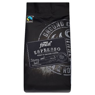 Tesco Finest Espresso pörkölt, őrölt kávé 227 g