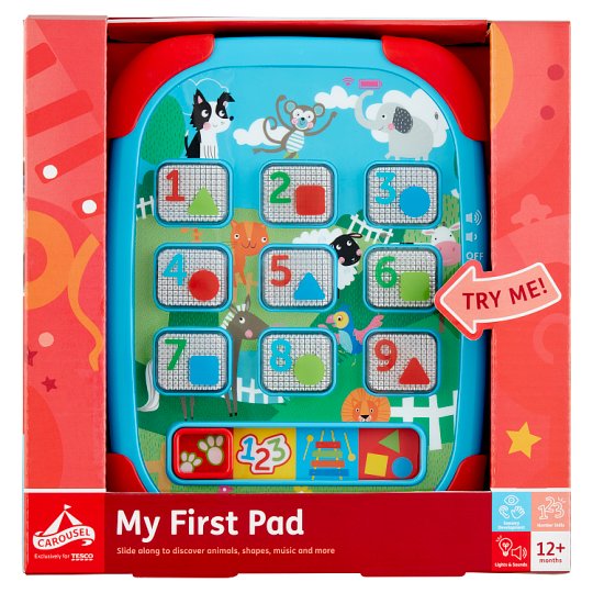 Carousel My First Pad Tesco Online, Tesco From Home, Tesco Doboz