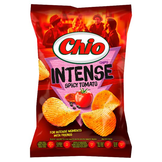 Chio Intense paradicsom, chili és bors ízű burgonyachips 70 g