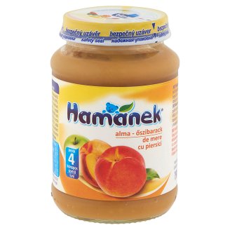 Hamánek alma-őszibarack bébidesszert 4 hónapos kortól 190 g