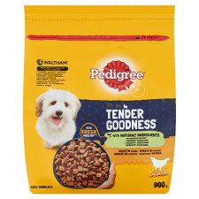 Pedigree Tender Goodness baromfiban gazdag teljes értékű szárazeledel felnőtt kutyák számára 900 g