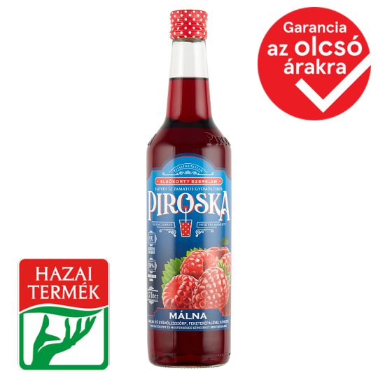 Piroska málna ízű vegyes gyümölcsszörp 0,7 l