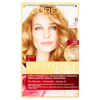 L'Oréal Paris Excellence Crème 8 Világosszőke tartós krémhajfesték