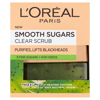 L'Oréal Paris Smooth Sugars finomszemcsés, tisztító cukorradír 50 ml