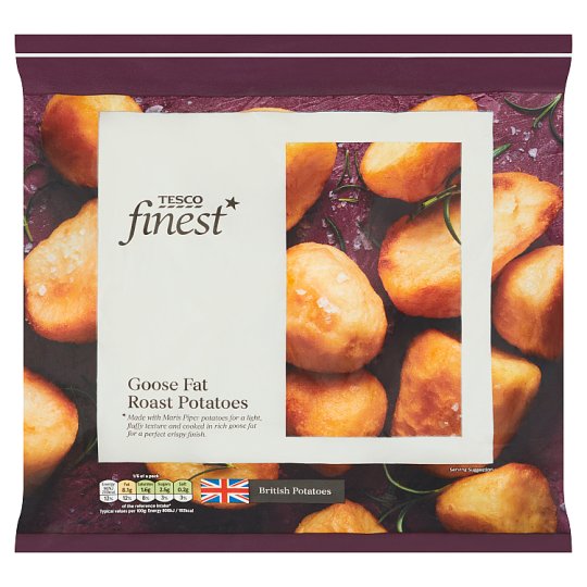 Tesco Finest QuickFrozen Goose Fat Roast Potatoes 800 g Tesco Online
