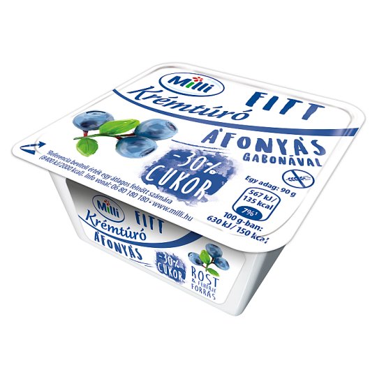 Milli Fitt áfonyás-gabonás krémtúró 90 g
