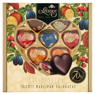 Szamos Szívdesszert Válogatás töltött marcipán 10 db 130 g