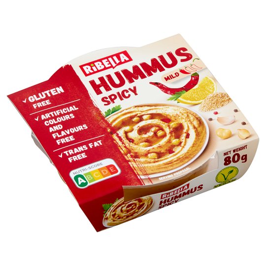RiBella Hummus pikáns csicseriborsó krém 80 g