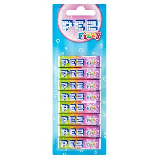 Pez Fizzy vegyes gyümölcsízű pezsgő hatású töltetlen keménycukorka 8 x 8,5 g