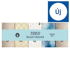 Tesco Balm Tissues 4 Ply 10 x 10 pcs