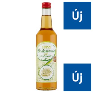 Tesco bodzavirág ízű gyümölcsszörp 0,7 l