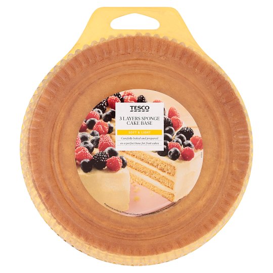 Tesco 3 Layers Sponge Cake Base 400 g