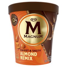 Magnum pirított mandulával ízesített tejjégkrém sós karamelles szósszal 440 ml