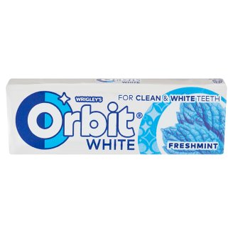Orbit White Freshmint mentaízű cukormentes rágógumi édesítőszerrel 10 db 14 g