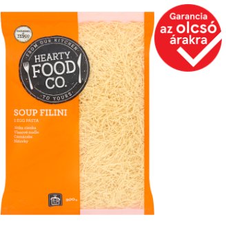 Hearty Food Co. cérnácska 2 tojásos száraztészta 500 g
