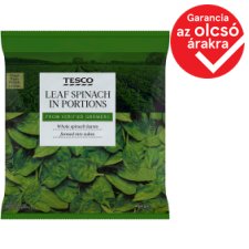 Tesco gyorsfagyasztott spenótlevél adagok 450 g