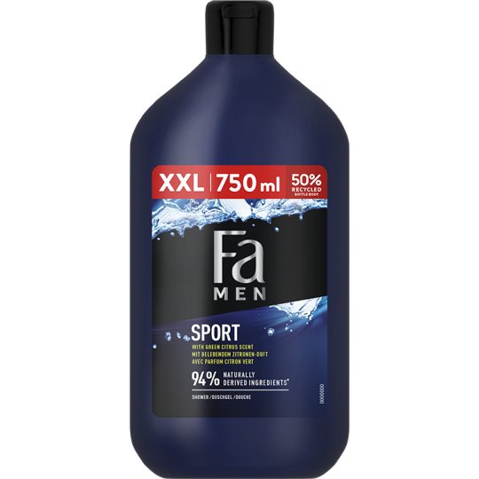 Fa Men Sport tus- és habfürdő élénkítő citrusos illattal 750 ml