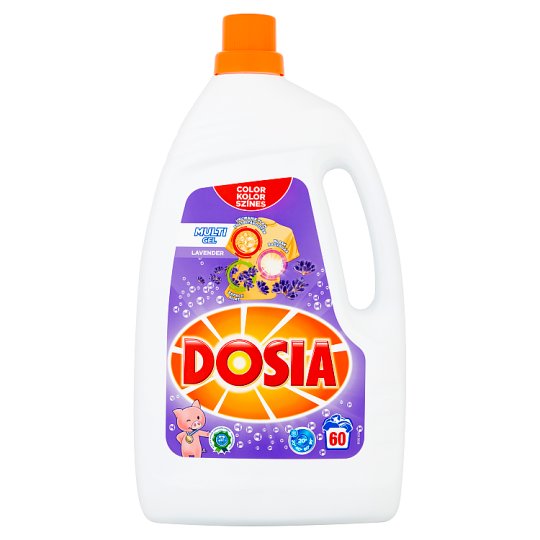 Dosia Multi Gel Lavender folyékony mosószer színes ruhákhoz 60 mosás 3 l