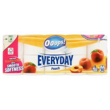 Ooops! Everyday Peach Toilet Paper 3 Ply 10 Roll