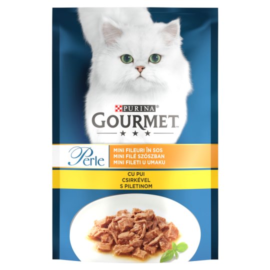 Gourmet Perle Complete Pet Food for Adult Cats Mini Fillet in Sauce