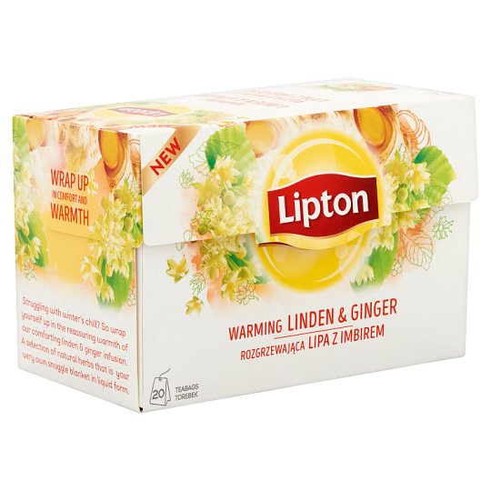 Lipton hársfa és indiai citromfű tea gyömbérrel 20 filter