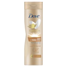 Dove Body Love Care + Visible Glow önbarnító testápoló a világos-közepes árnyalatú bőrért 250 ml