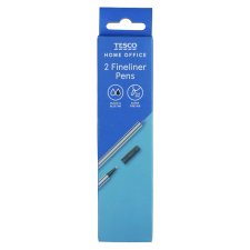 Tesco Home Office Fineliner Pens 2 pcs