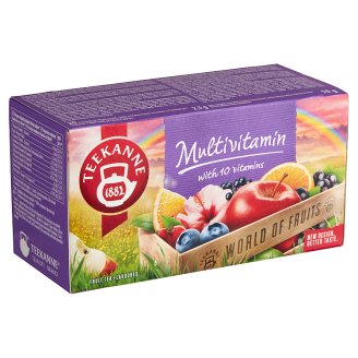 Teekanne World of Fruit gyümölcstea bogyósgyümölcs ízzel és 10 féle vitaminnal 20 filter 50 g