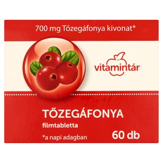 Vitamintár Tőzegáfonya filmtabletta 60 db 36,7 g
