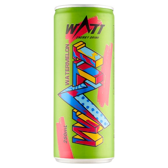 Watt koffein és vitamintartalmú görögdinnye-egres ízű szénsavas energiaital 0,25 l