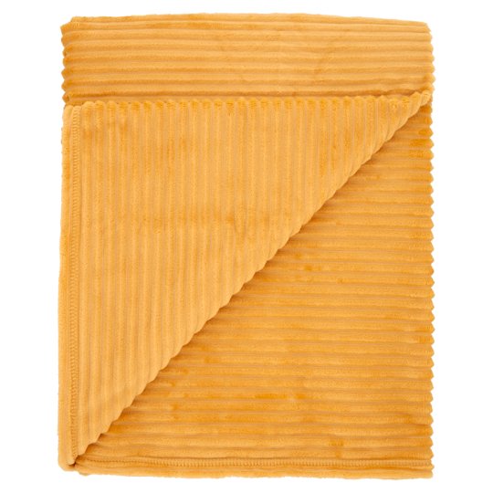 Tesco Jumbo Cord Throw Yellow 145 cm x 180 cm Tesco Online, Tesco