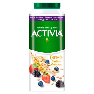Danone Activia zsírszegény, élőflórás, erdei gyümölcsízű joghurtital gabonával 320 g