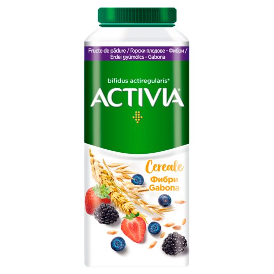 Danone Activia zsírszegény, élőflórás, erdeigyümölcsízű joghurtital gabonával 320 g