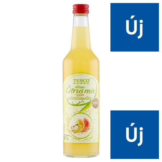 Tesco alma-citrus mix vegyes gyümölcsszörp 0,7 l