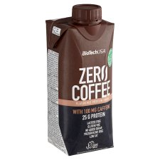 BioTechUSA Zero Coffee UHT sovány tejfehérje koncentrátum ital instant kávéval édesítőszerrel 330 ml