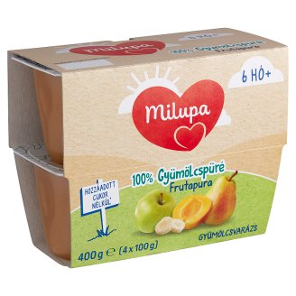 Milupa Frutapura Gyümölcsvarázs gyümölcspüré 6 hó+ 4 db 400 g