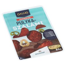 Gallio szeletelt paprikás pulyka szalámi 80 g