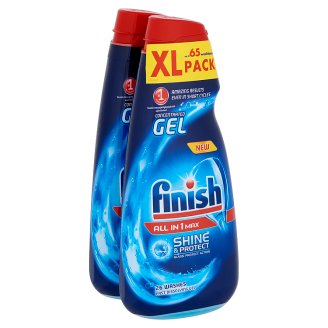 Finish All in 1 Max Shine & Protect gépi mosogatógél 2 x 650 ml